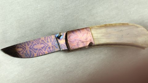 Mosaic Damascus and Bone